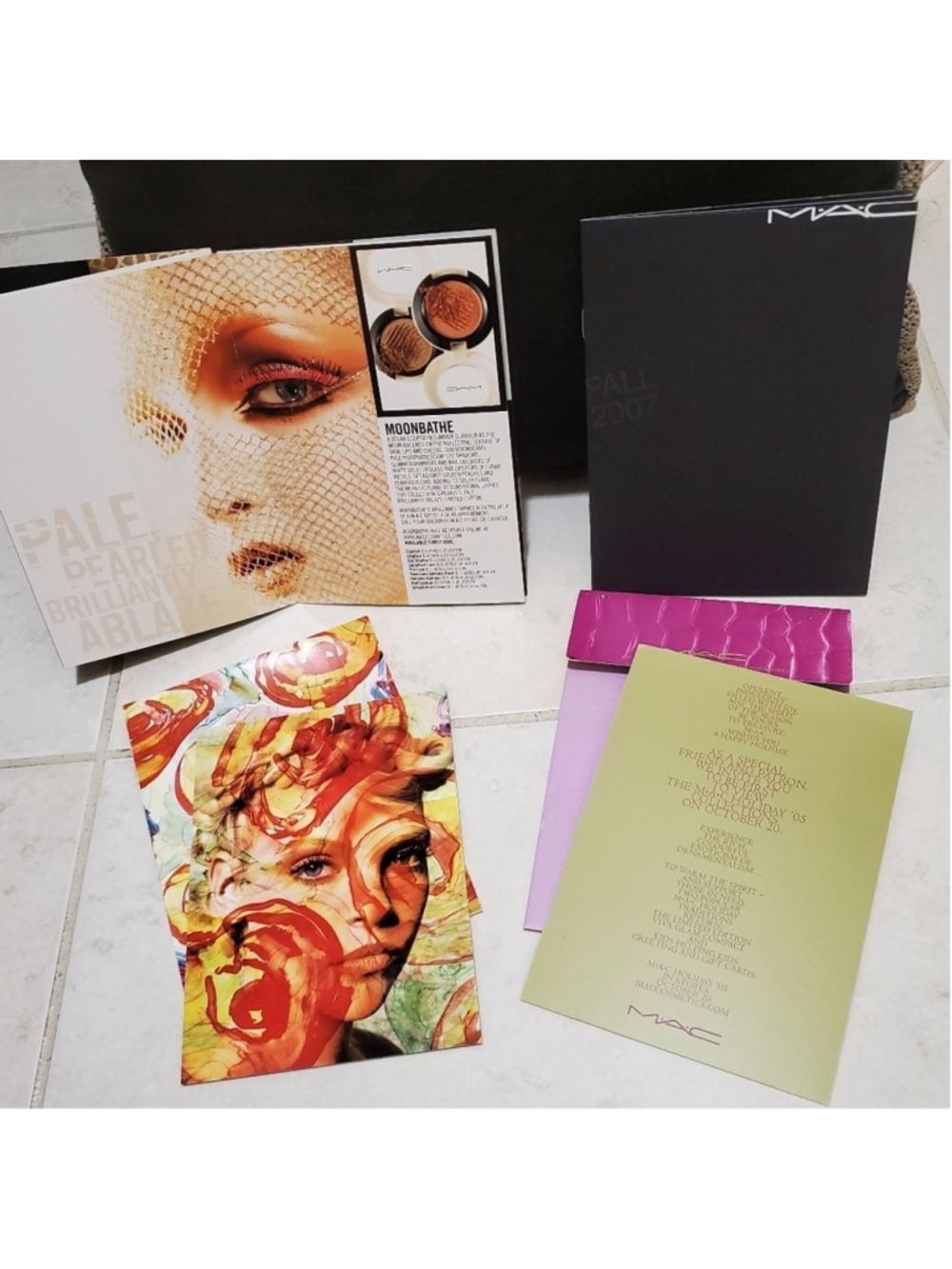 LOT of 6 MAC Cosmetic LE Collectible Postcards!